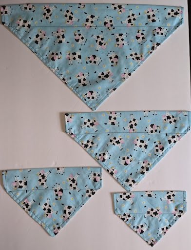 Cows Collar Through Dog Bandana --FREE SHIPPING