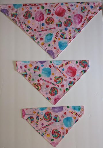 Sweet Tooth Collar Through Dog Bandana --FREE SHIPPING